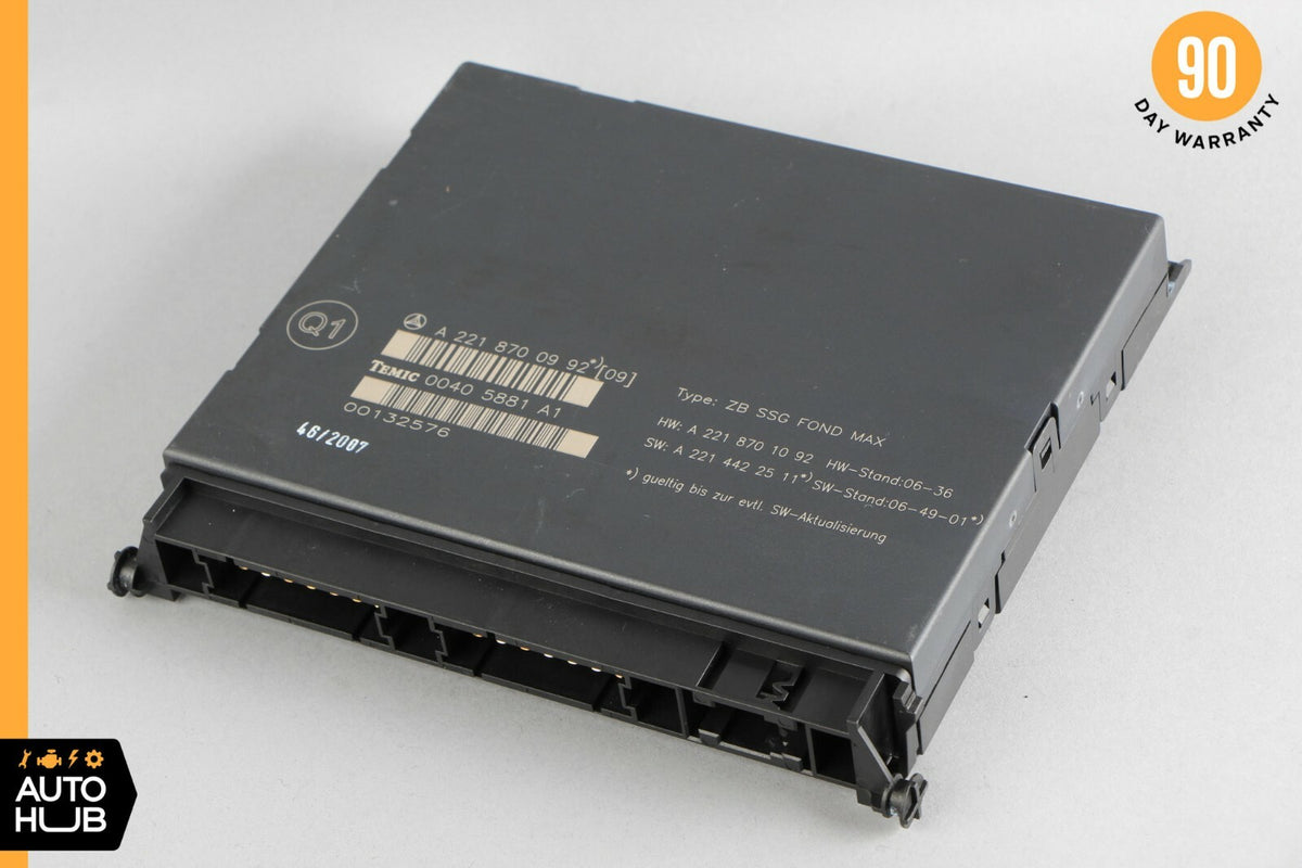 07-13 Mercedes W221 S550 S600 Rear Seat Control Unit Module 2218700992 OEM - photo 1