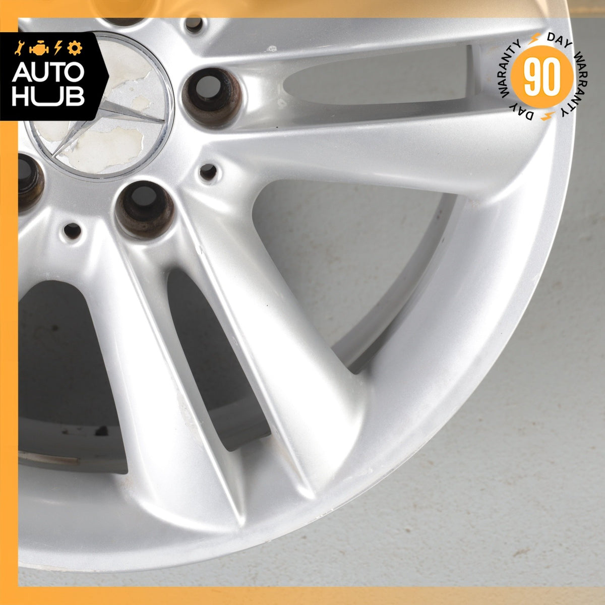 Mercedes W209 CLK350 SLK350 7.5 x 17 17" Front Wheel Rim Silver 2094014102 OEM - photo 5
