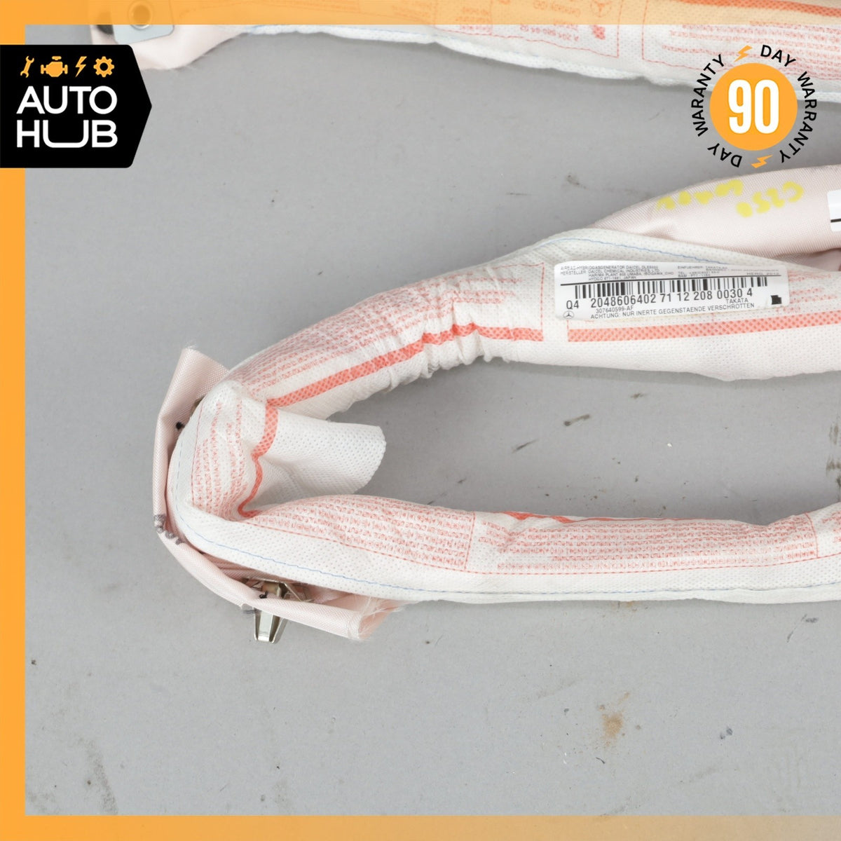 12-14 Mercedes W204 C250 C350 C63 Coupe Roof Curtain Air Bag Right Side OEM 45k - photo 5