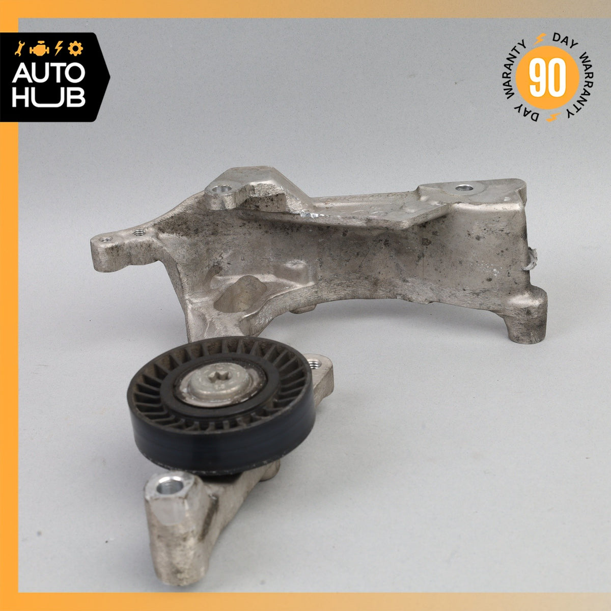 16-23 Mercedes W205 C63 AMG Engine Belt Tensioner Pulley Bracket OEM - photo 6