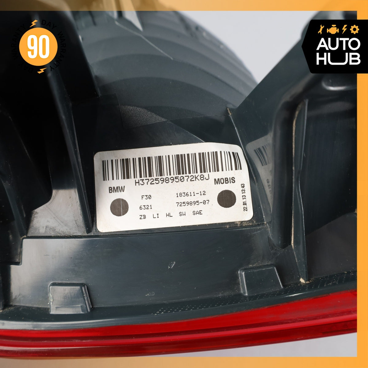 12-15 BMW F30 320i 328i 335i M3 Rear Left Outer Tail Light Lamp OEM - photo 18