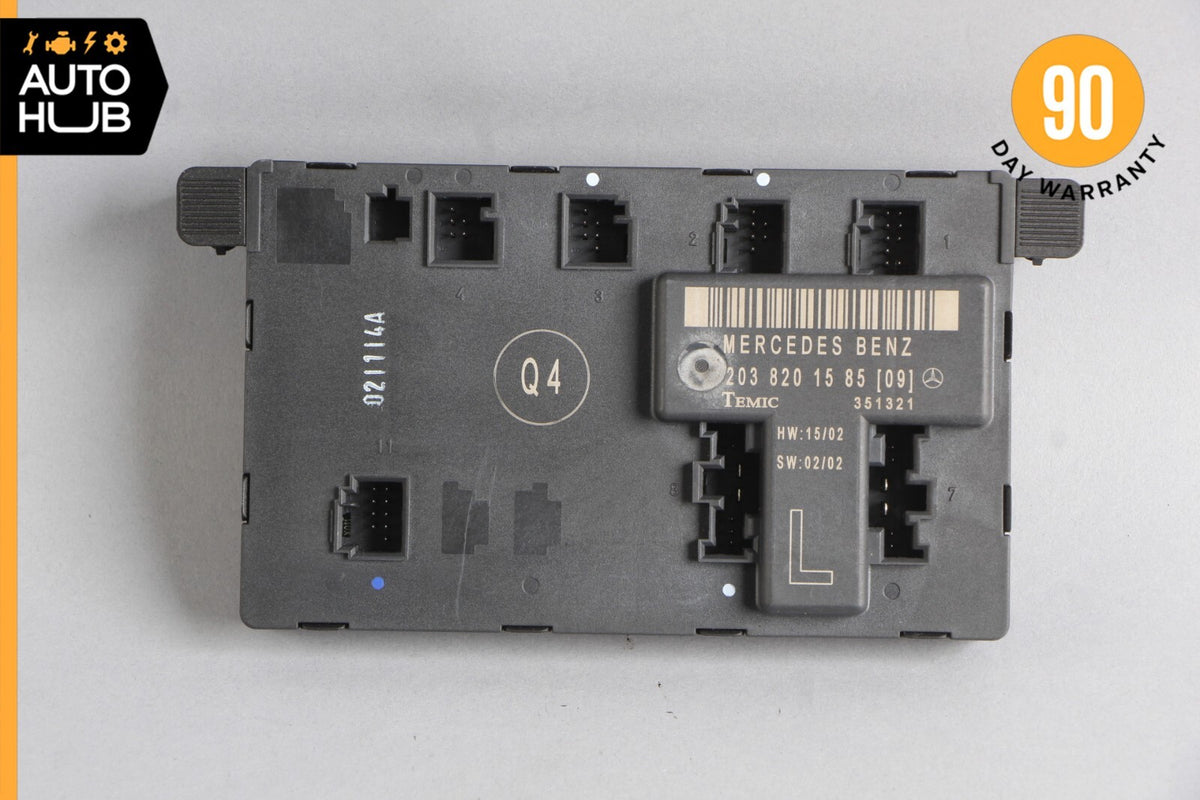 01-07 Mercedes W203 C32 AMG C280 Front Left Door Control Module 2038201585 OEM - photo 5