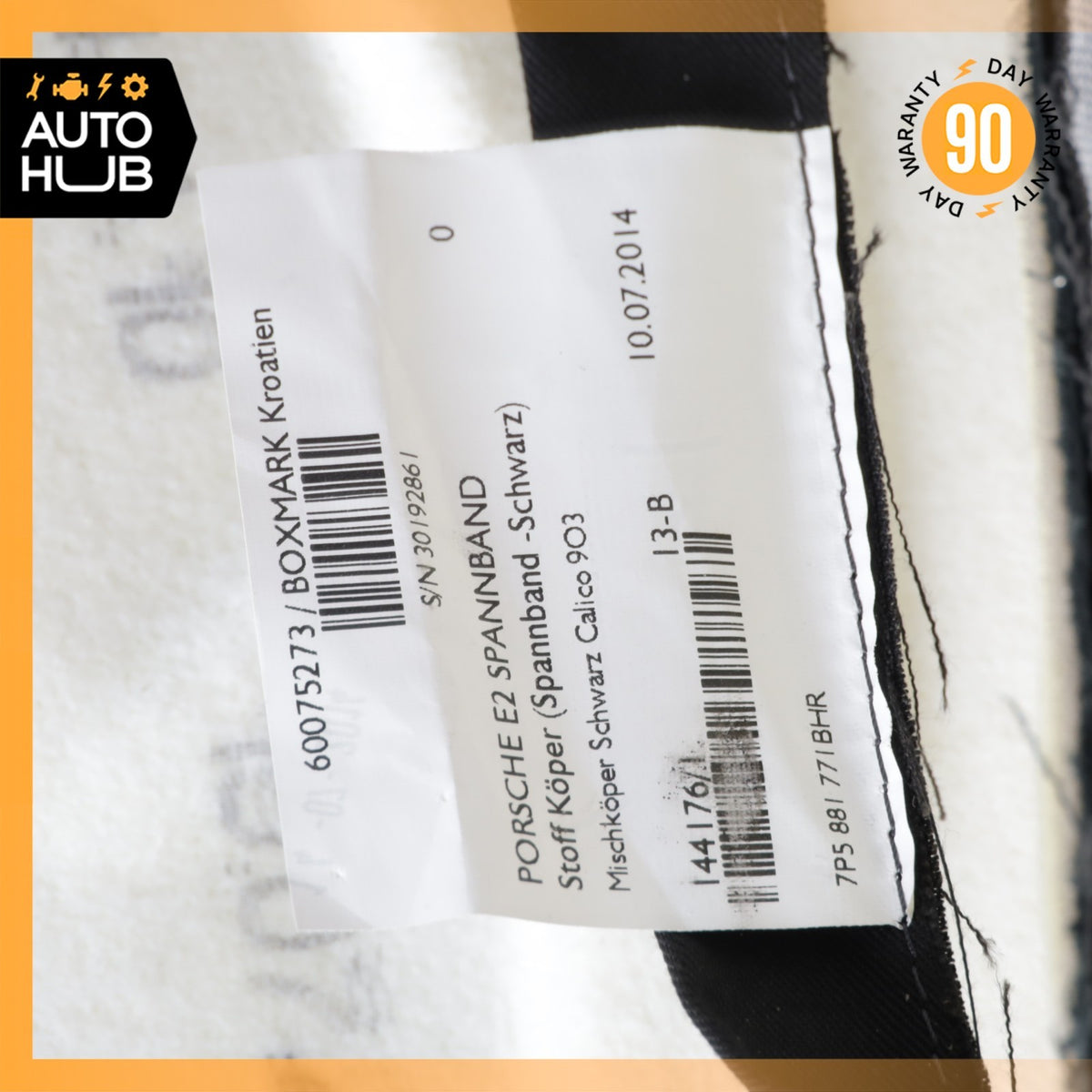 15-18 Porsche Macan S 95B Front Left Side Seat Upper Cushion Leather Black OEM - photo 20