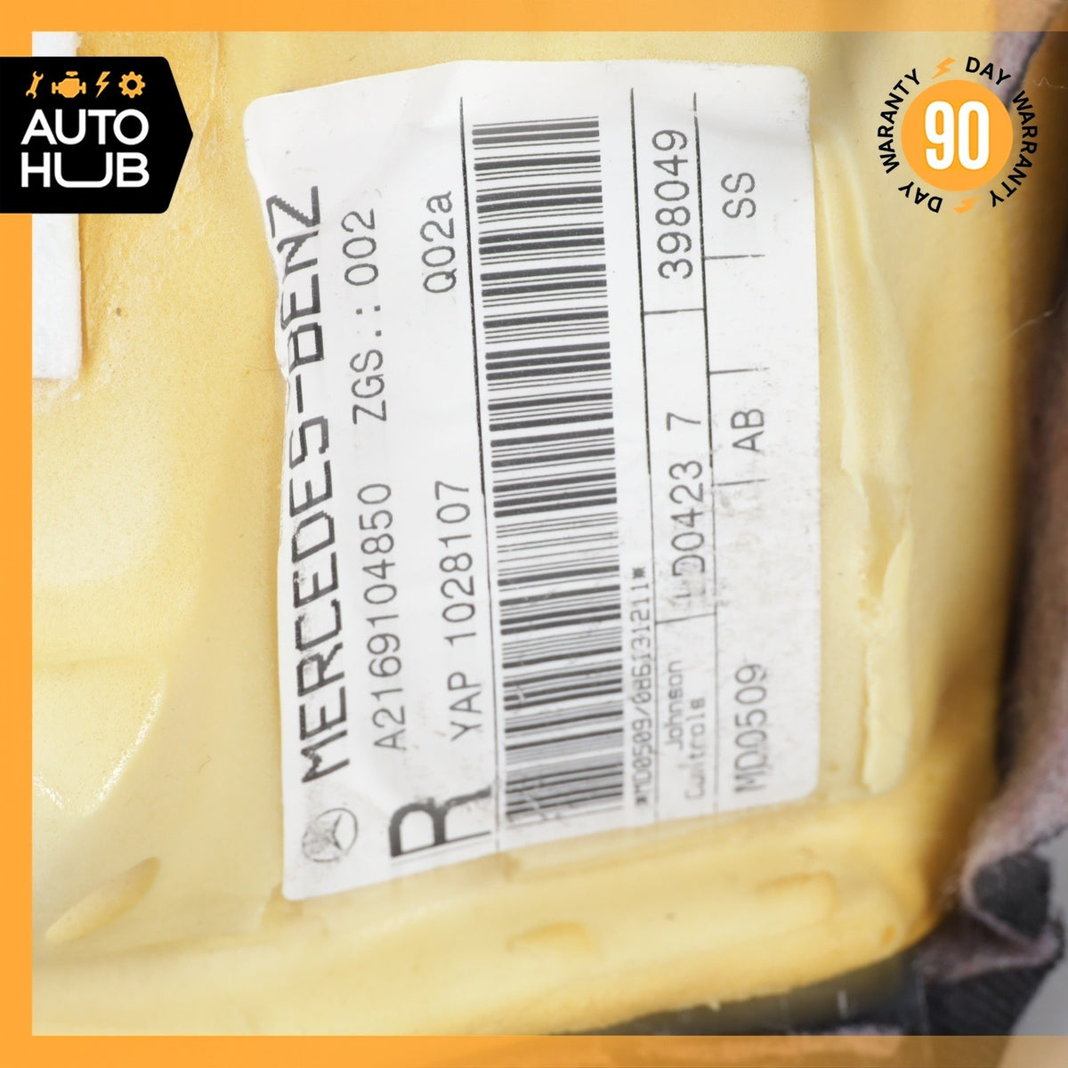 07-14 Mercedes W216 CL550 Front Right Side Bottom Lower Seat Cushion Black OEM - photo 18