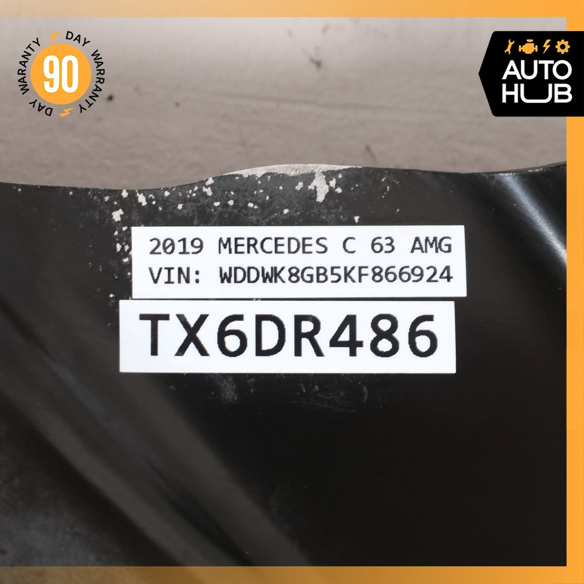 19-23 Mercedes W205 C63 AMG Under Engine Center Lower Splash Shield Guard OEM - photo 13