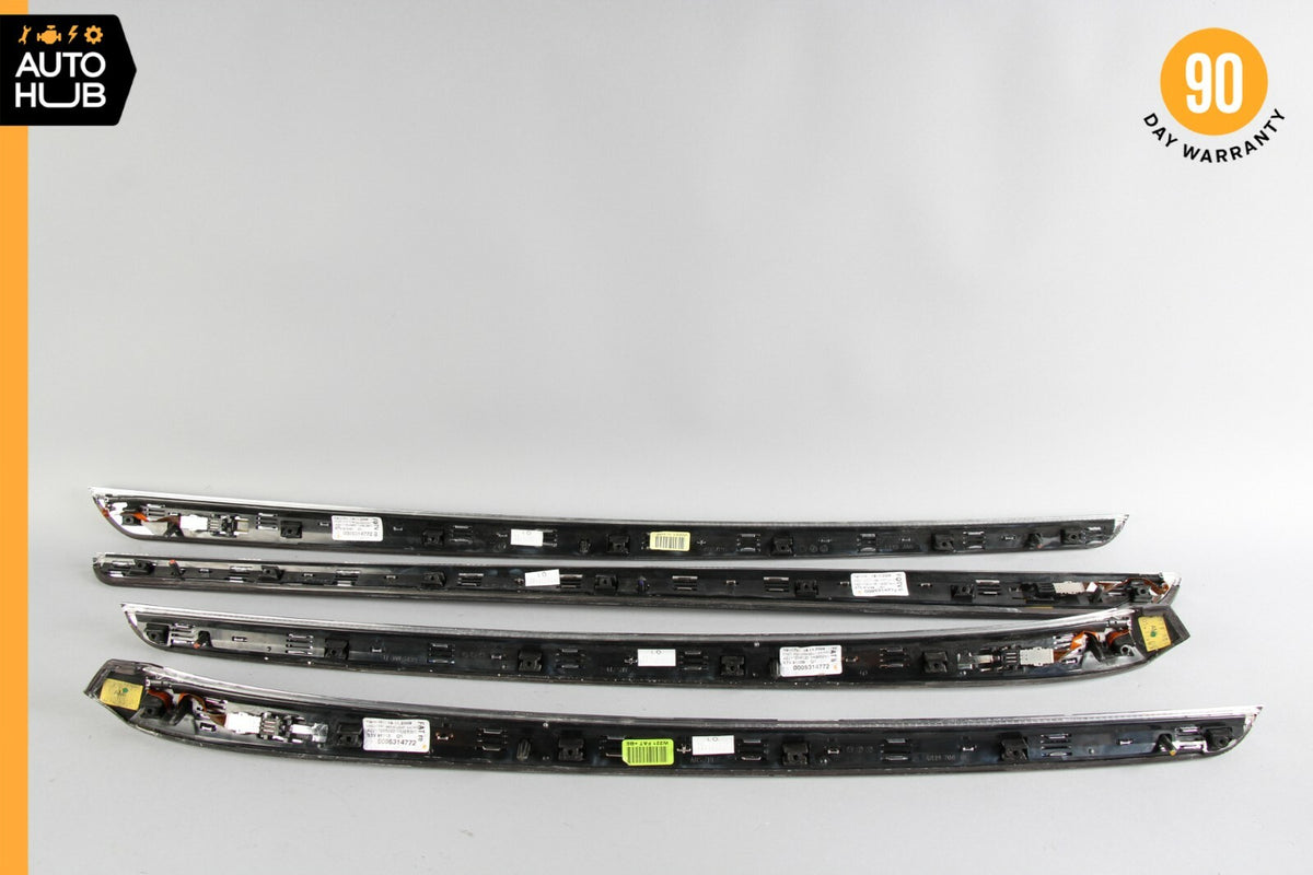 10-13 Mercedes W221 S400 S550 Door Panel Trim Set 2217205222 Wood OEM - photo 8