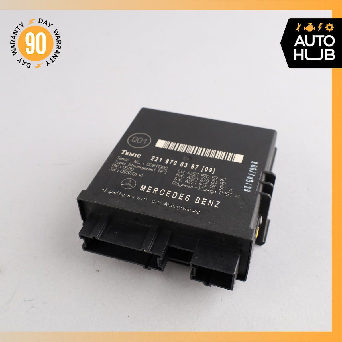 07-09 Mercedes W221 S63 CL550 Trunk Release Remote Open Close Module Unit OEM - photo 2