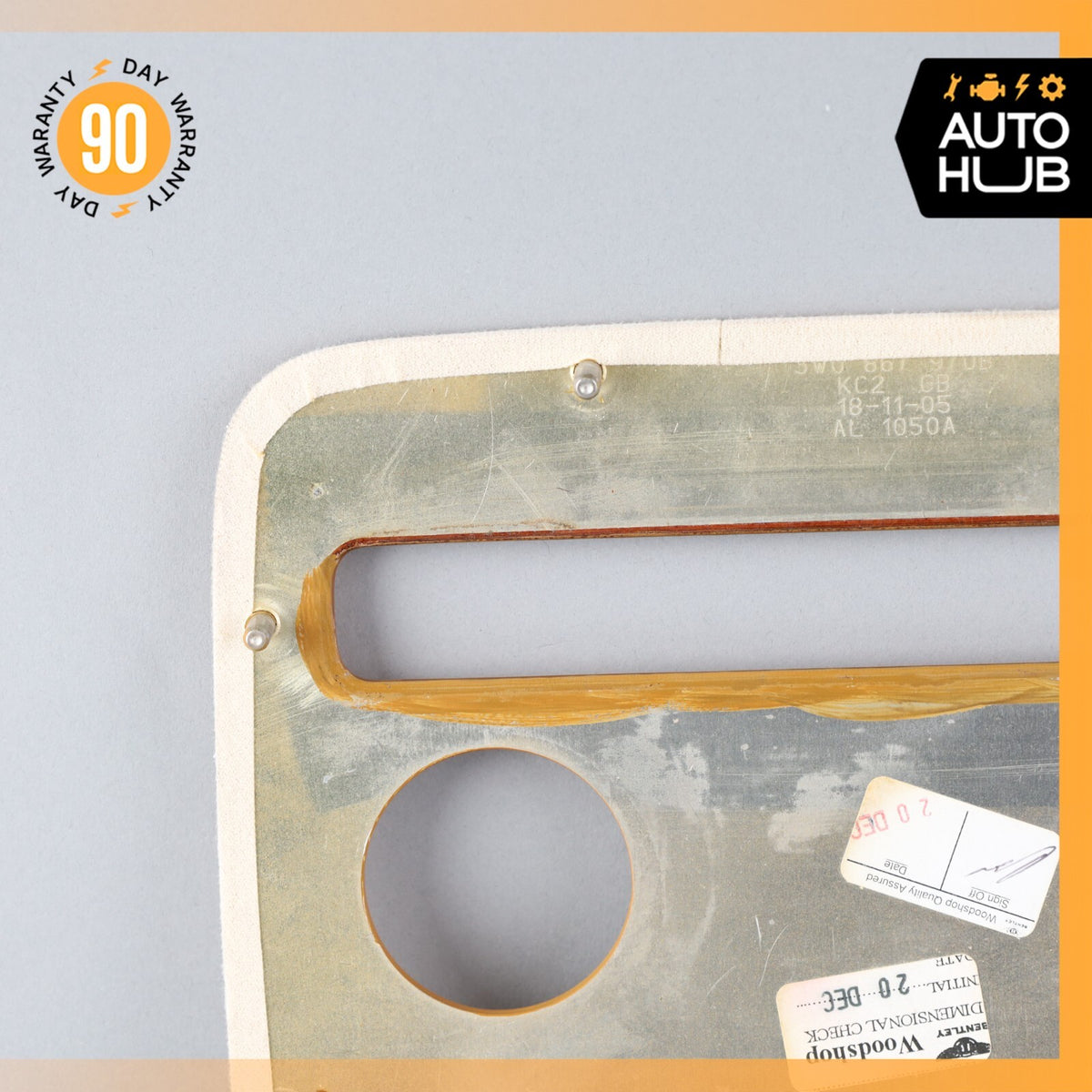 06-13 Bentley Continental Flying Spur Rear Overhead Dome Light Trim Wood OEM 58k - photo 7