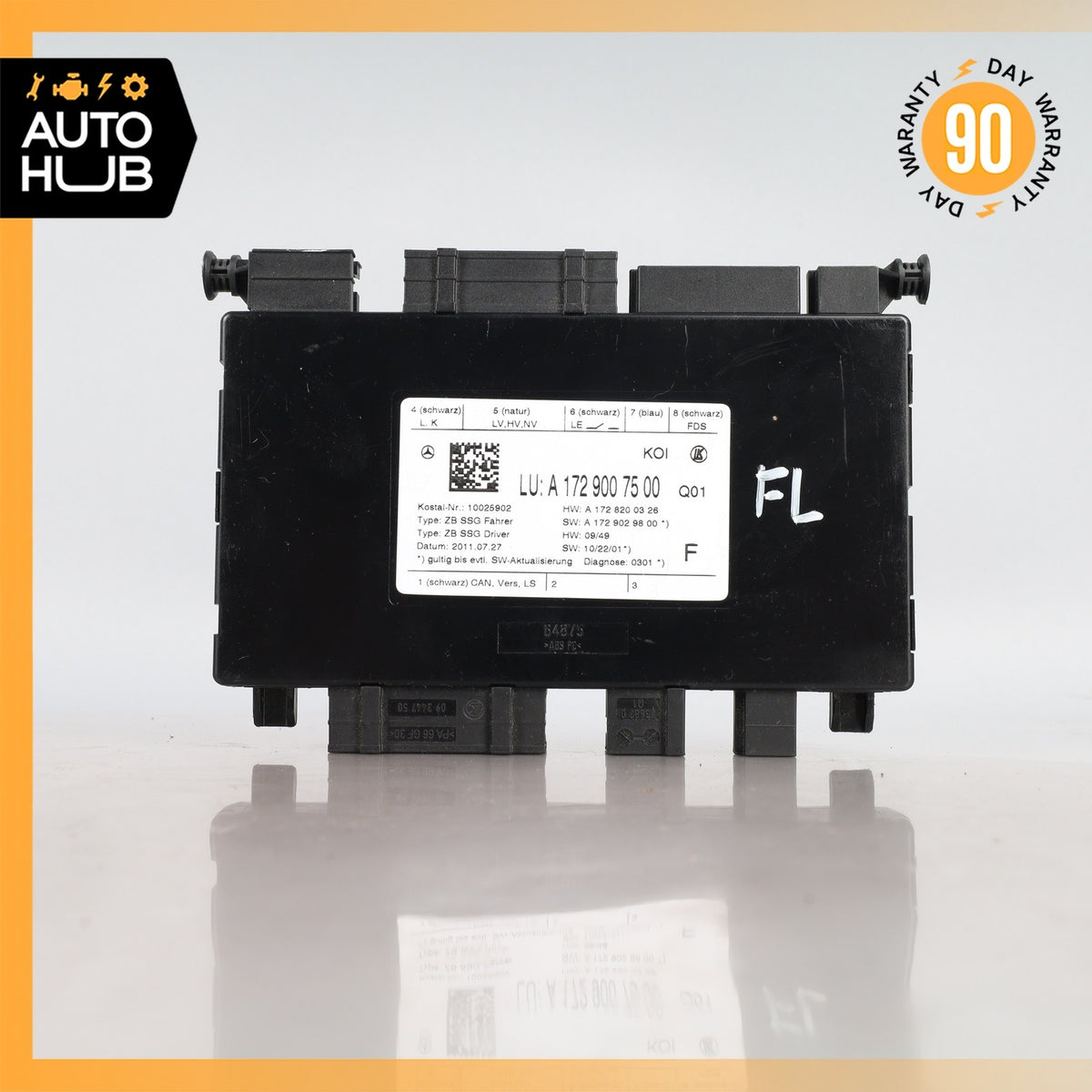 08-18 Mercedes W207 E350 CLS63 SLK250 Seat Control Module Front Left Side OEM - photo 6