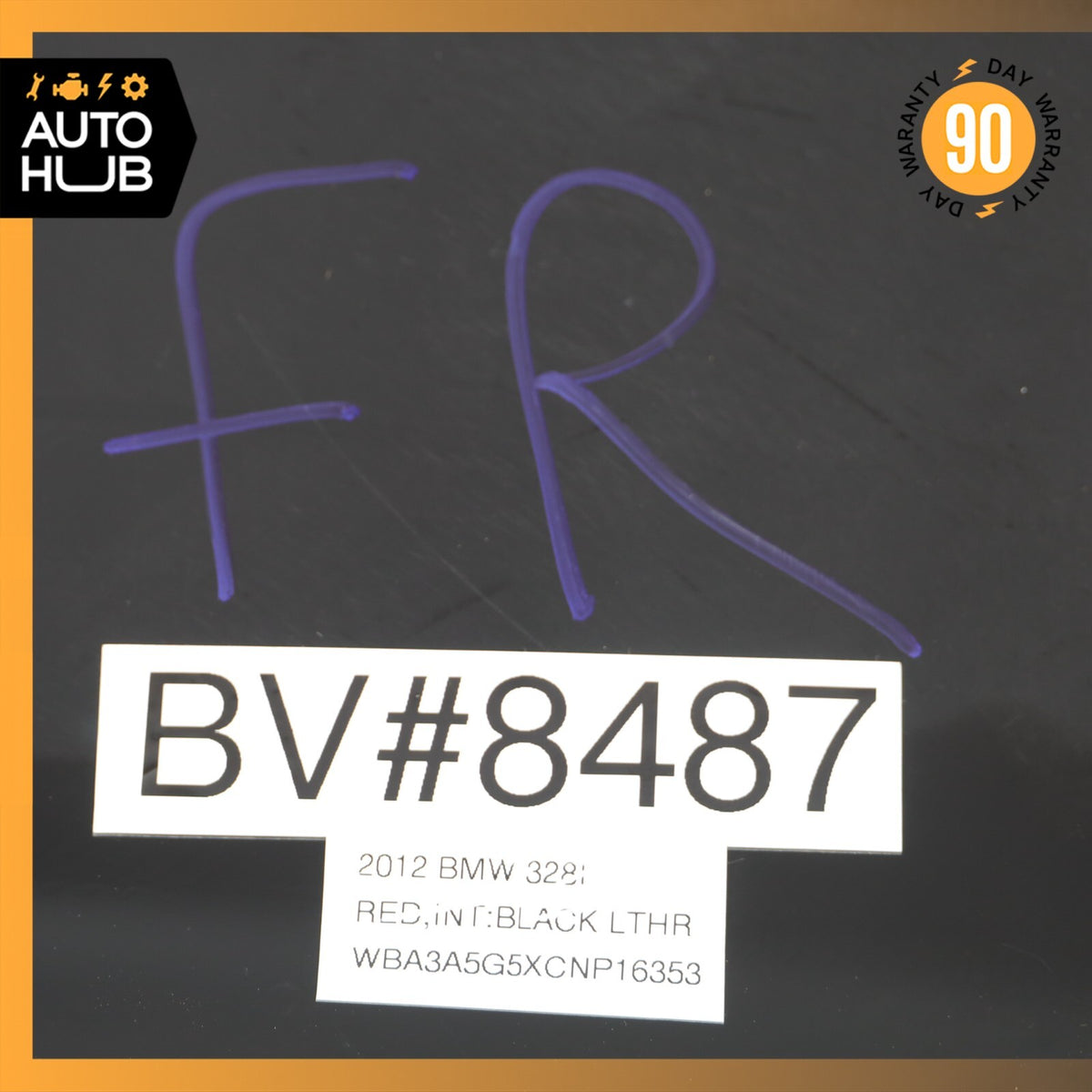BMW F30 328i Front Left or Right Side Seat Back Panel Cover Black OEM - photo 16