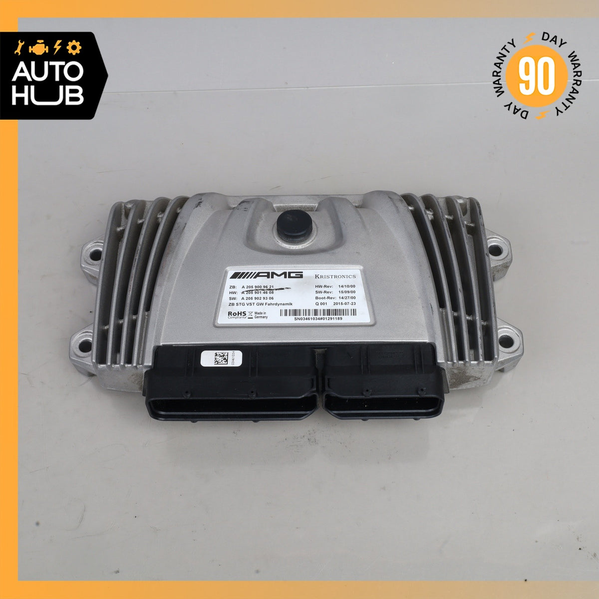 16-23 Mercedes W205 C63 AMG Dynamic Suspension Computer Control Module Unit OEM - photo 3