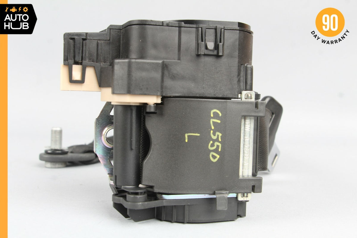 07-10 Mercedes W216 CL550 Front Left Driver Side Seat Belt Black 2168600585 OEM - photo 6