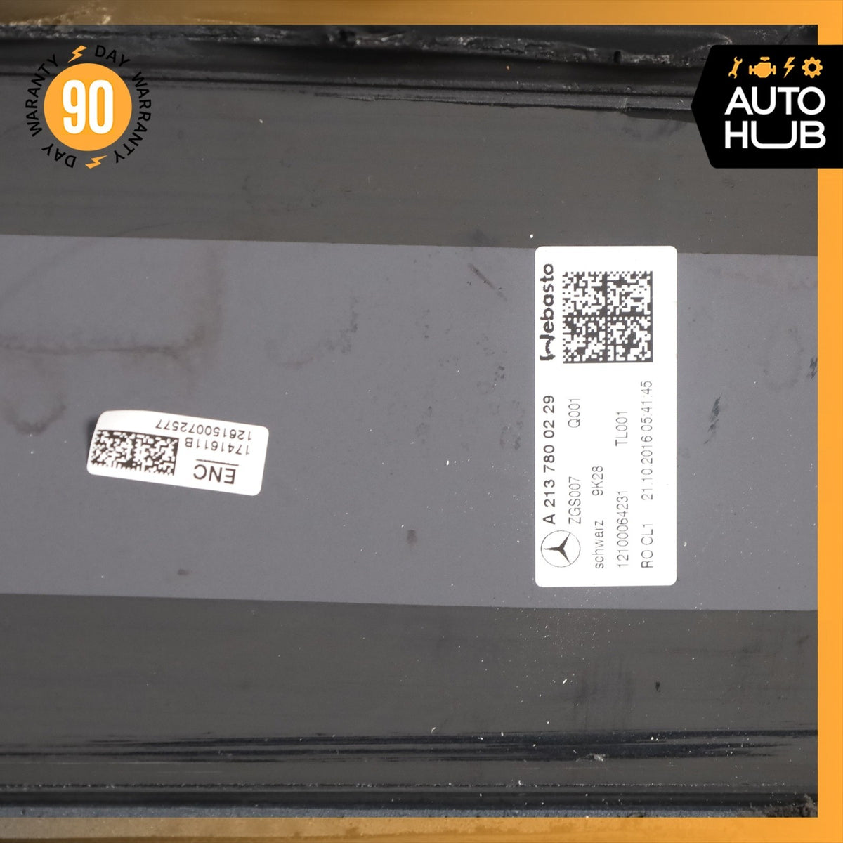 17-23 Mercedes W213 E300 E350 Rear Panoramic Sunroof Glass OEM - photo 16