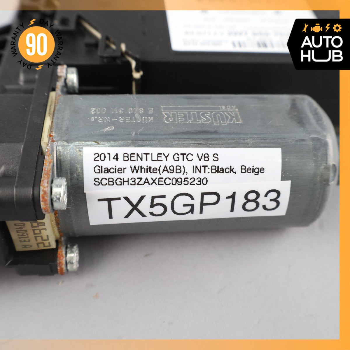 12-18 Bentley Continental GTC GT Front Right Door Window Regulator Motor OEM 49k - photo 10