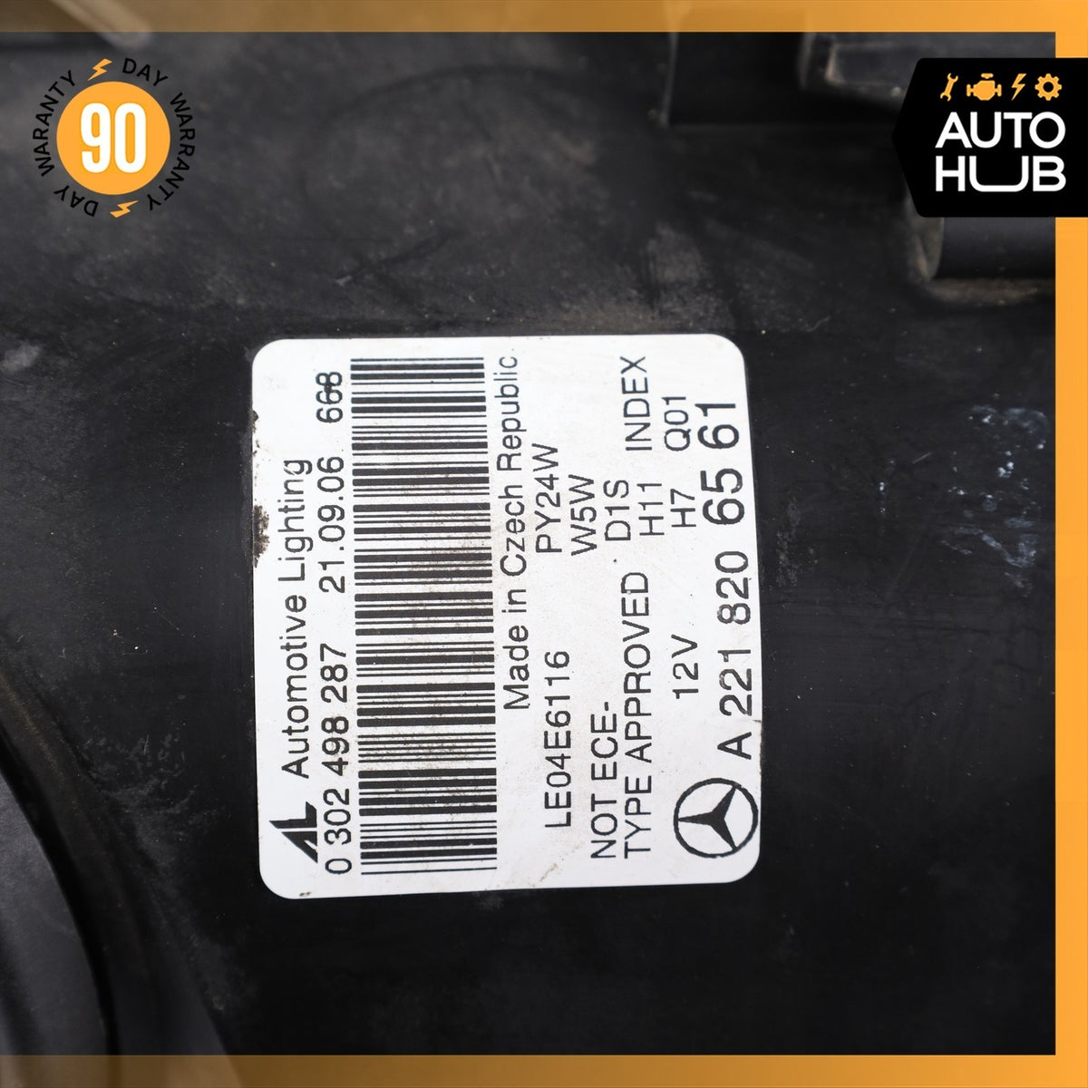 07-09 Mercedes W221 S550 S63 AMG Left Headlight Lamp Bi Xenon w/Night Vision OEM - photo 22