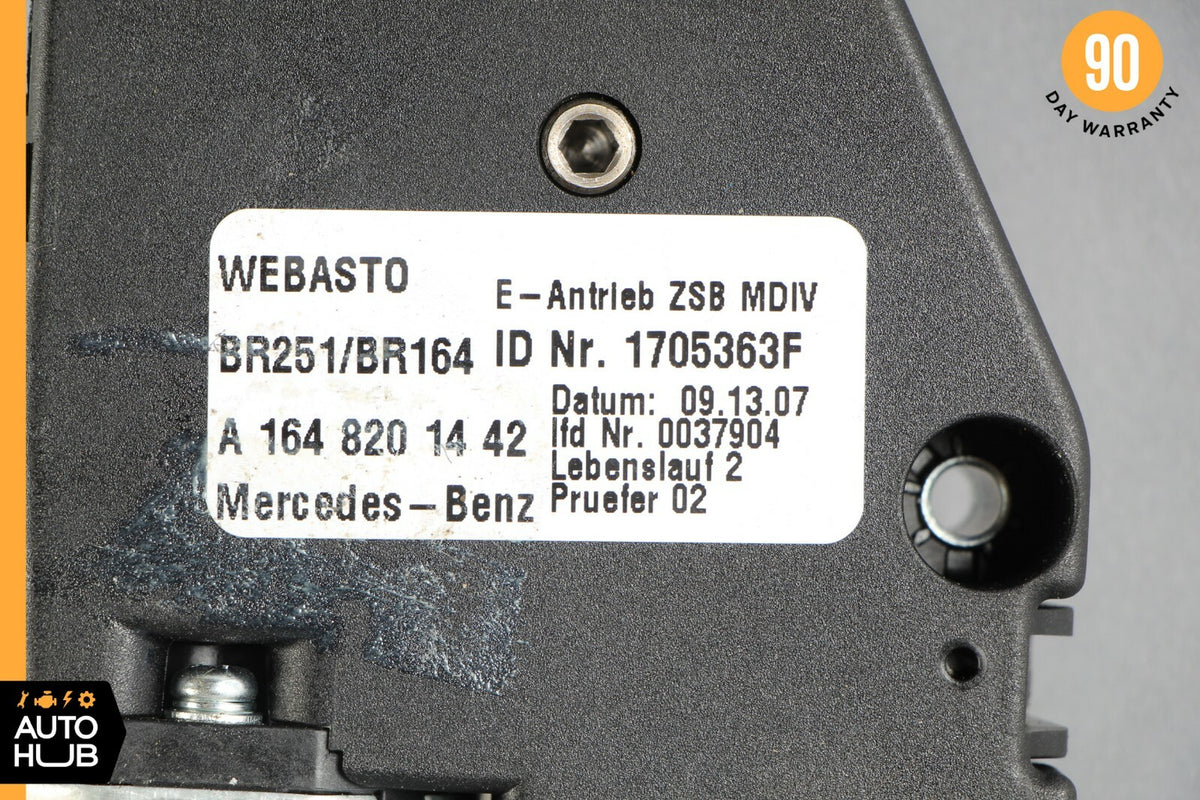 06-13 Mercedes W251 R350 ML550 Panoramic Sunroof Sun Roof Motor 1648201442 OEM - photo 11