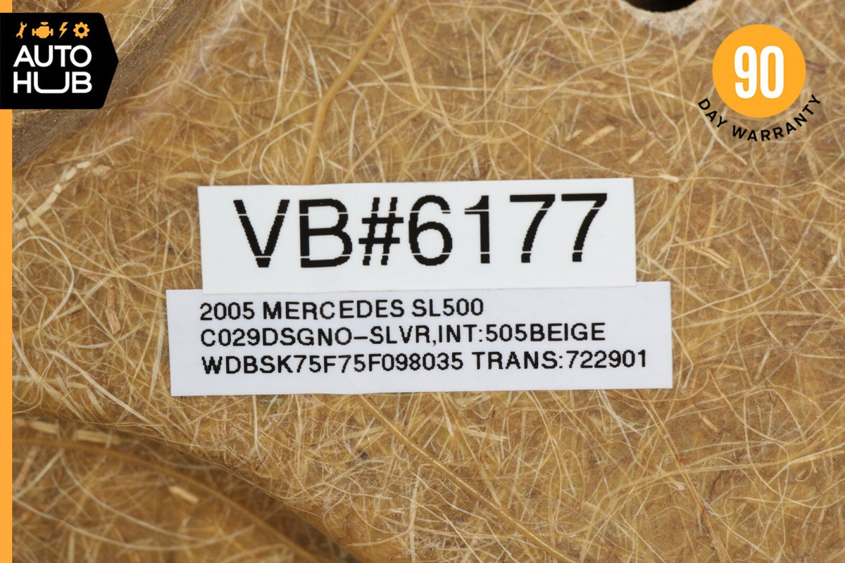 03-06 Mercedes R230 SL500 SL55 AMG Rear Center Cover Trim Panel Beige OEM - photo 12