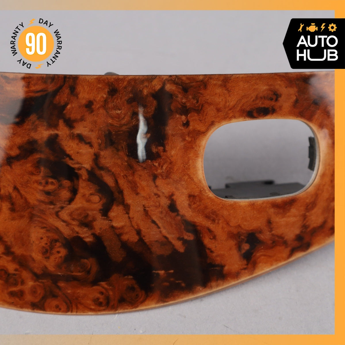 06-09 Mercedes W209 CLK550 CLK350 Right Side Window Switch Trim Wood OEM - photo 3