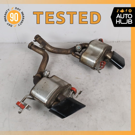 09-19 Maserati GranTurismo M145 4.7L Sport Exhaust Mufflers Tips Set of 2 OEM - photo 1