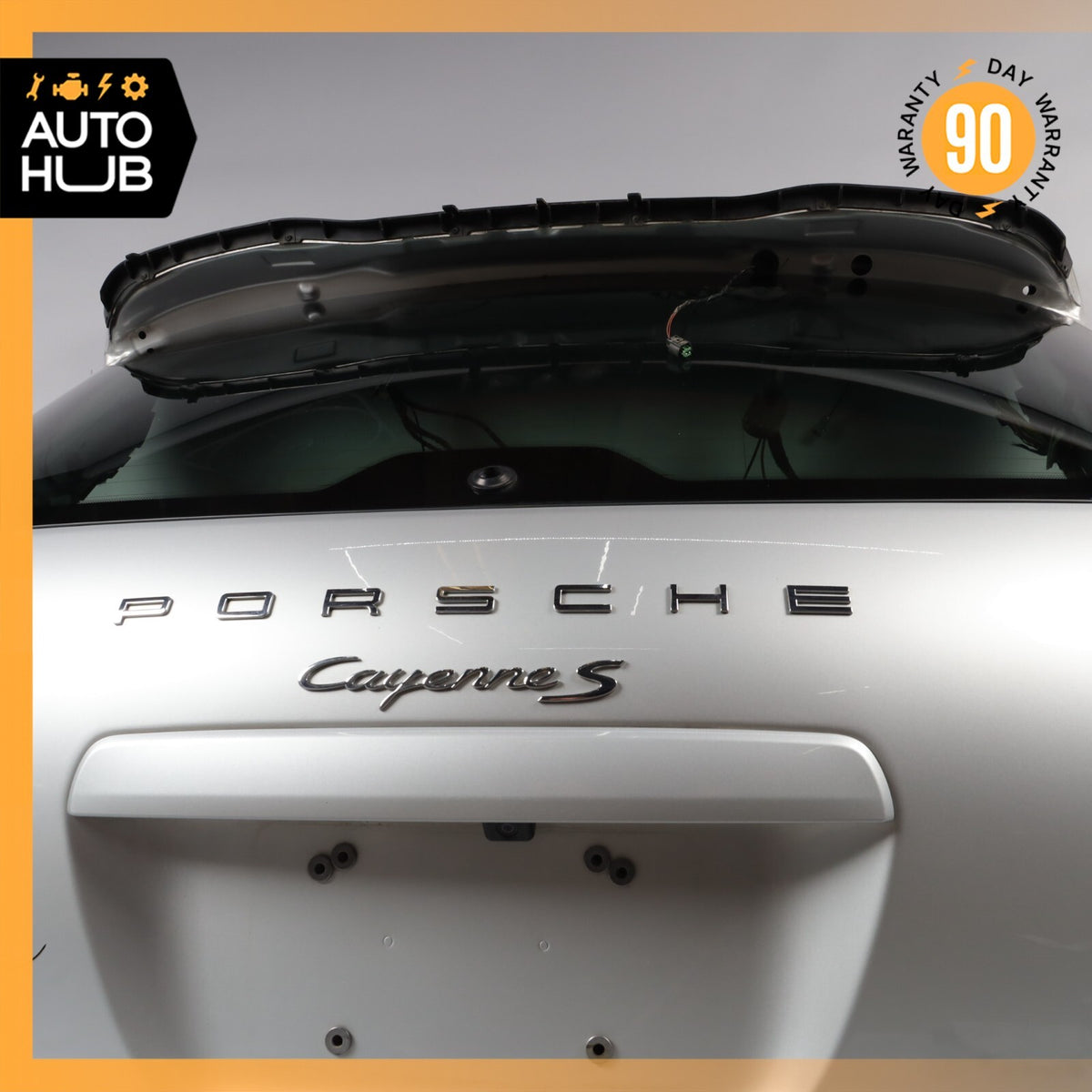 11-14 Porsche Cayenne 958 S Trunk Lid Liftgate Tailgate Hatch Shell Silver OEM - photo 16