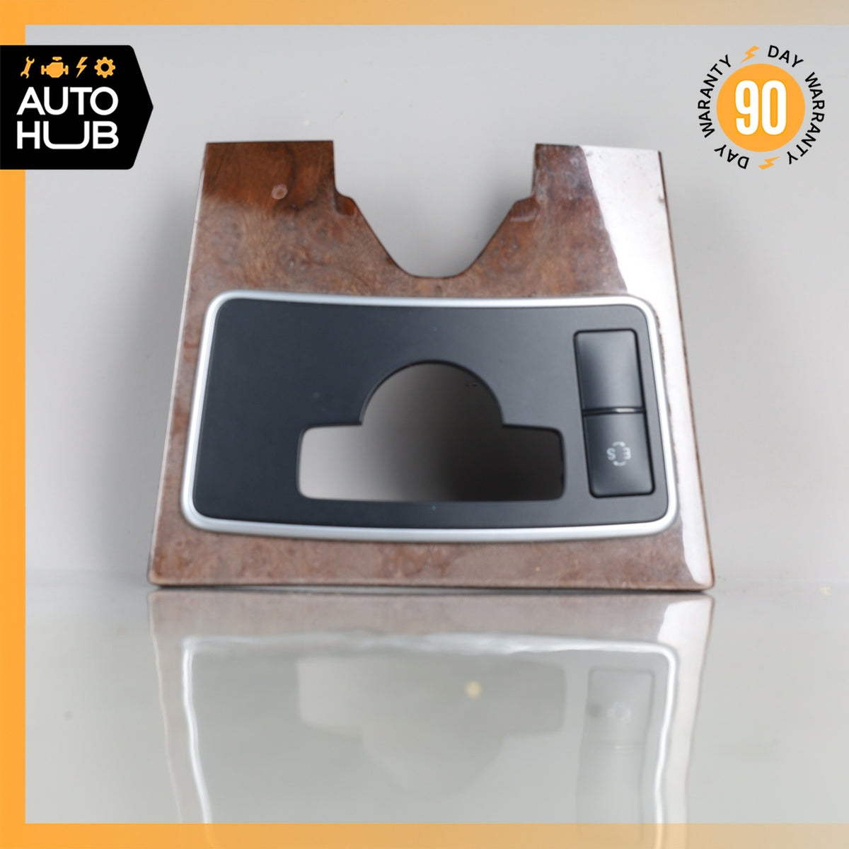 10-13 Mercedes W212 E350 E400 E550 Center Console Switch Trim Bezel Wood OEM - photo 4