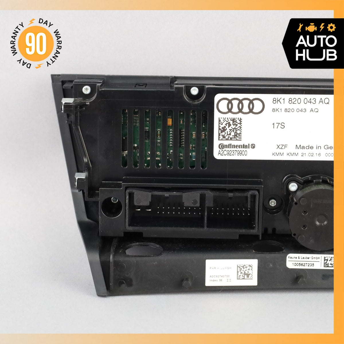 Audi B8 S5 8R Q5 SQ5 Dash A/C AC Climate Control Panel Switch 8K1820043AQ OEM - photo 17
