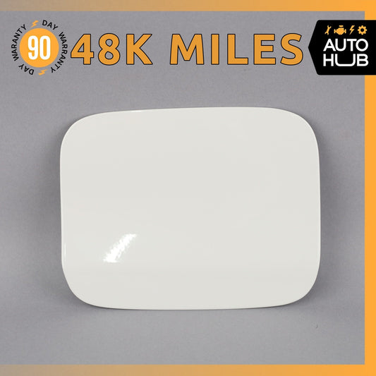 13-15 BMW E84 X1 Fuel Gas Filler Neck Lid Door Cover Panel White OEM 48k - photo 1