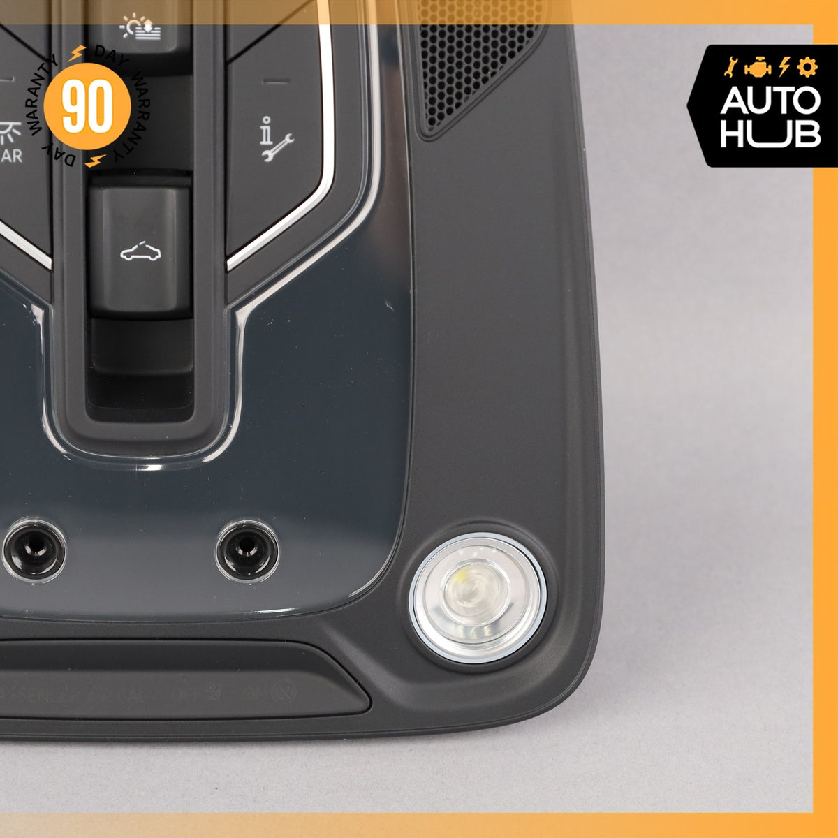 17-19 Audi 4M Q7 Front Overhead Domelight Lamp Switch Panel Black OEM 87k - photo 6