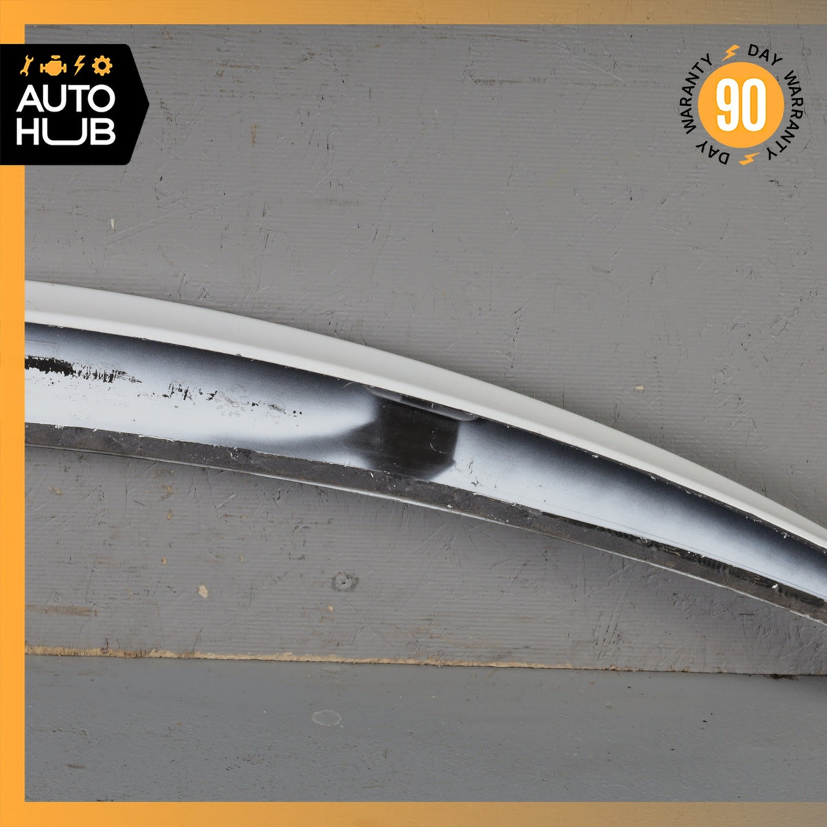 Mercedes W205 C300 C43 AMG Sedan Rear Trunk Lid Spoiler Lip Wing White OEM - photo 10