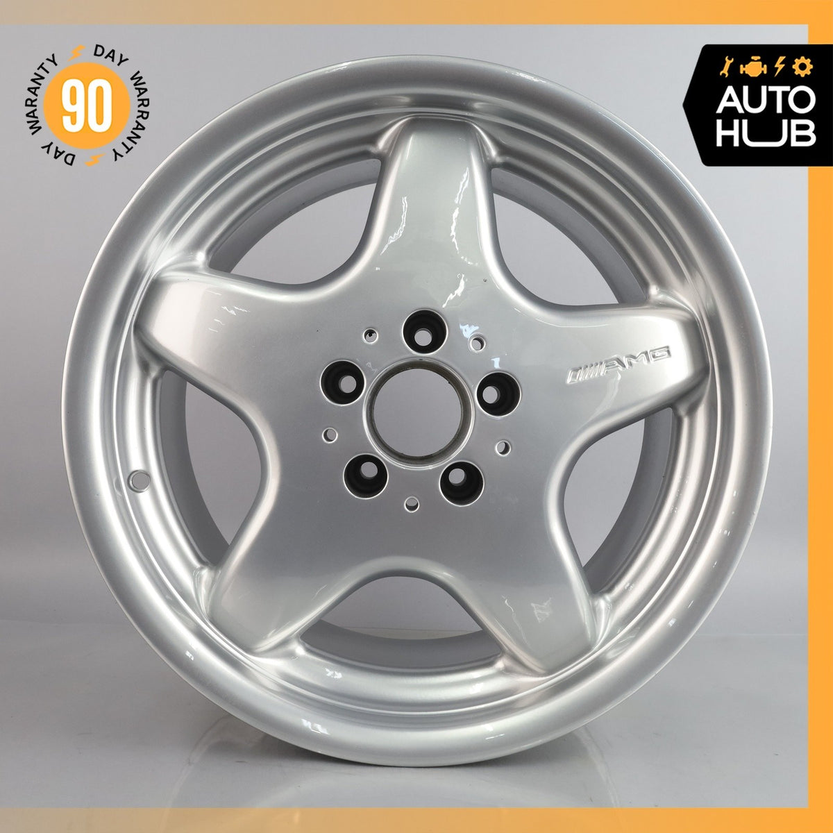 Mercedes R170 SLK230 C280 8.5 x 17 17" Rear Wheel Rim Silver 1704011402 OEM - photo 2
