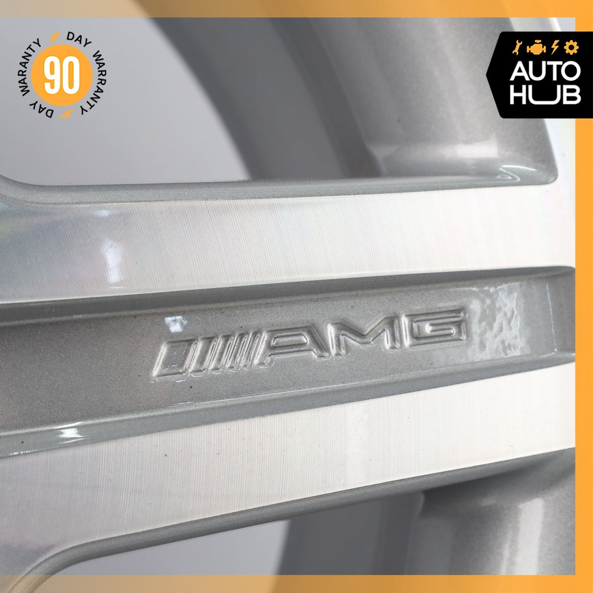 Mercedes W221 S550 CL63 AMG 8.5 x 19 19" Front Wheel Rim Polished Silver OEM - photo 7