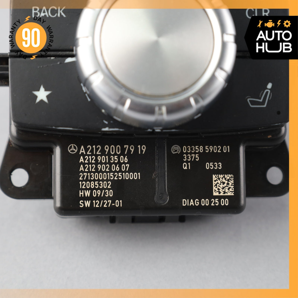 14-17 Mercedes W212 E350 E550 Console Head Unit Controller Knob Multi Switch OEM - photo 10
