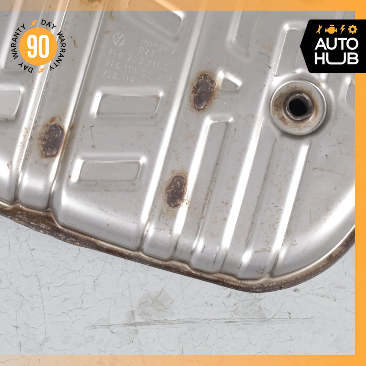 11-14 Porsche Cayenne 958 Hybrid S 3.0L V6 Center Exhaust Muffler OEM - photo 5