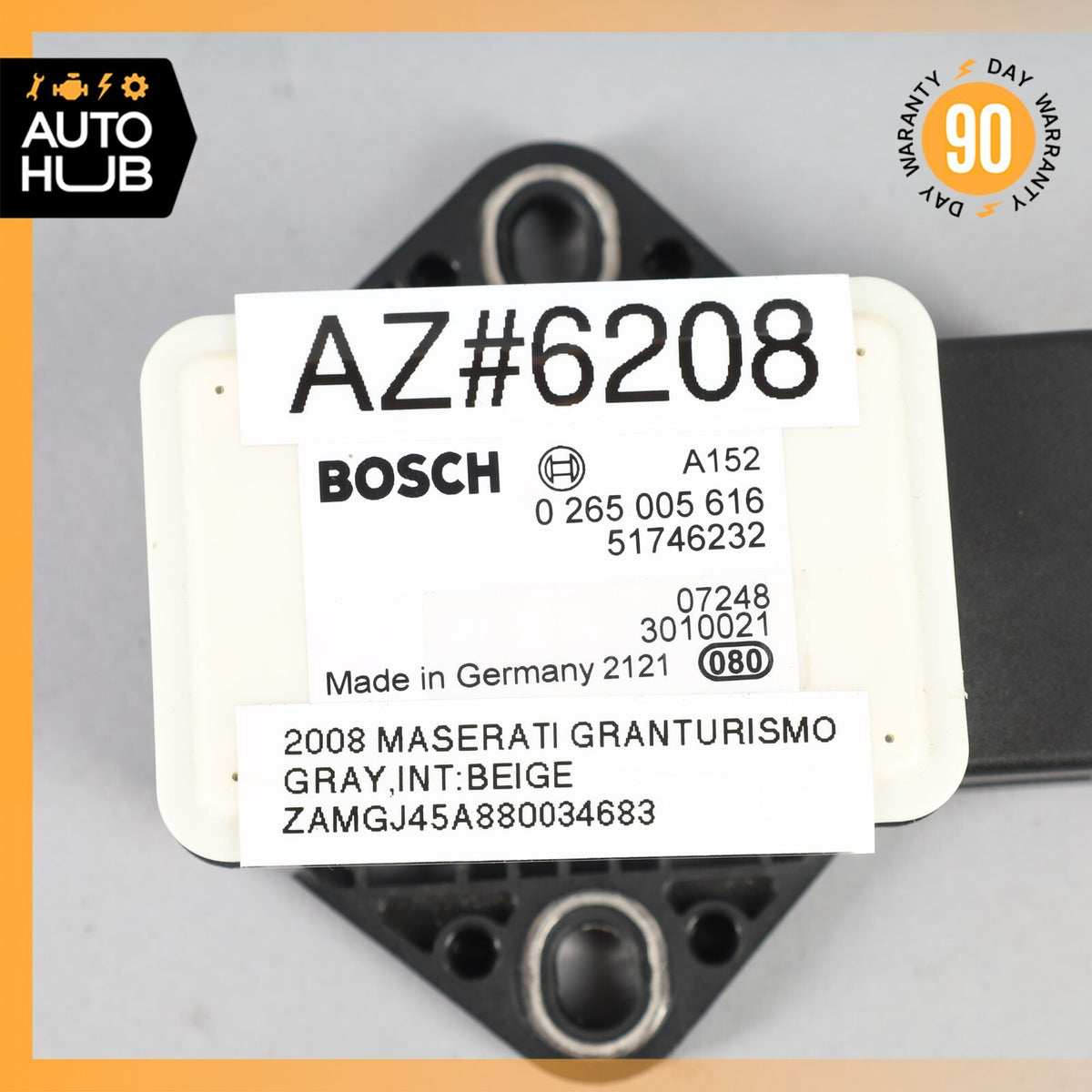 03-19 Maserati GranTurismo Quattroporte Gran Cabrio Yaw Turn Rate Sensor OEM 76k - photo 7