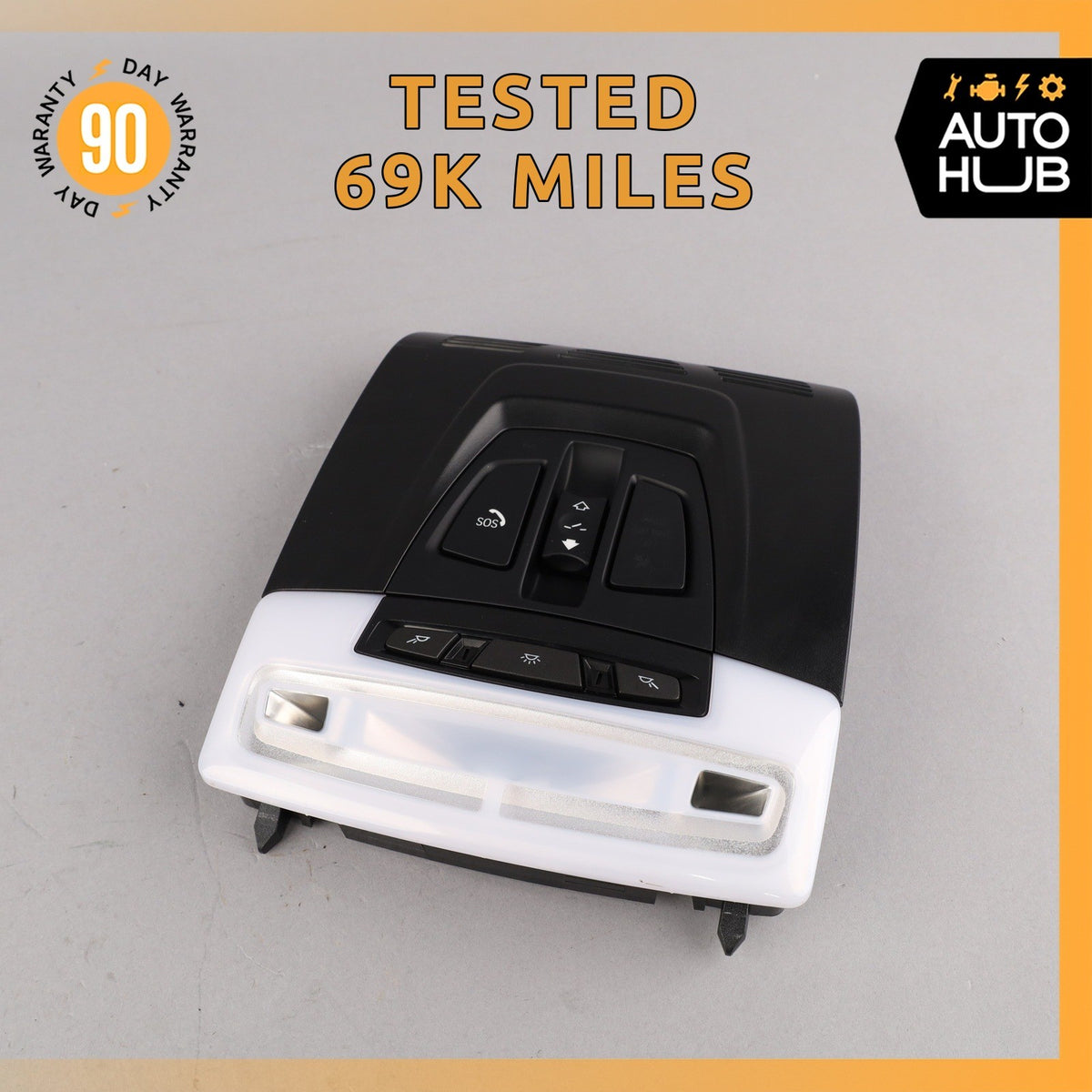 BMW F15 X5 Front Roof Dome Light Dome Light Switch Console OEM 69k - photo 1