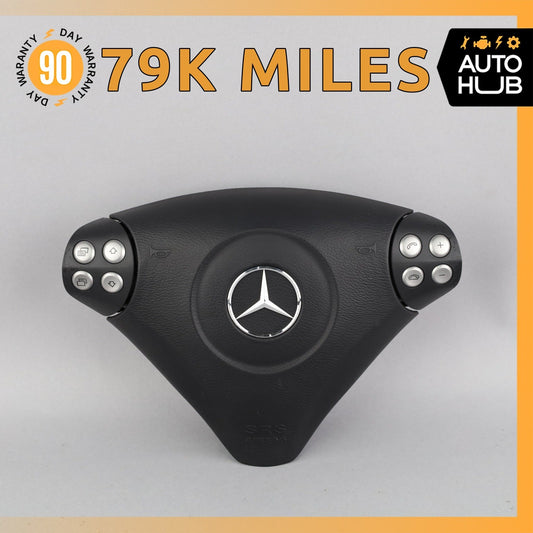 05-08 Mercedes R171 SLK280 C55 AMG C350 Steering Wheel Air Bag Airbag Black OEM - photo 1