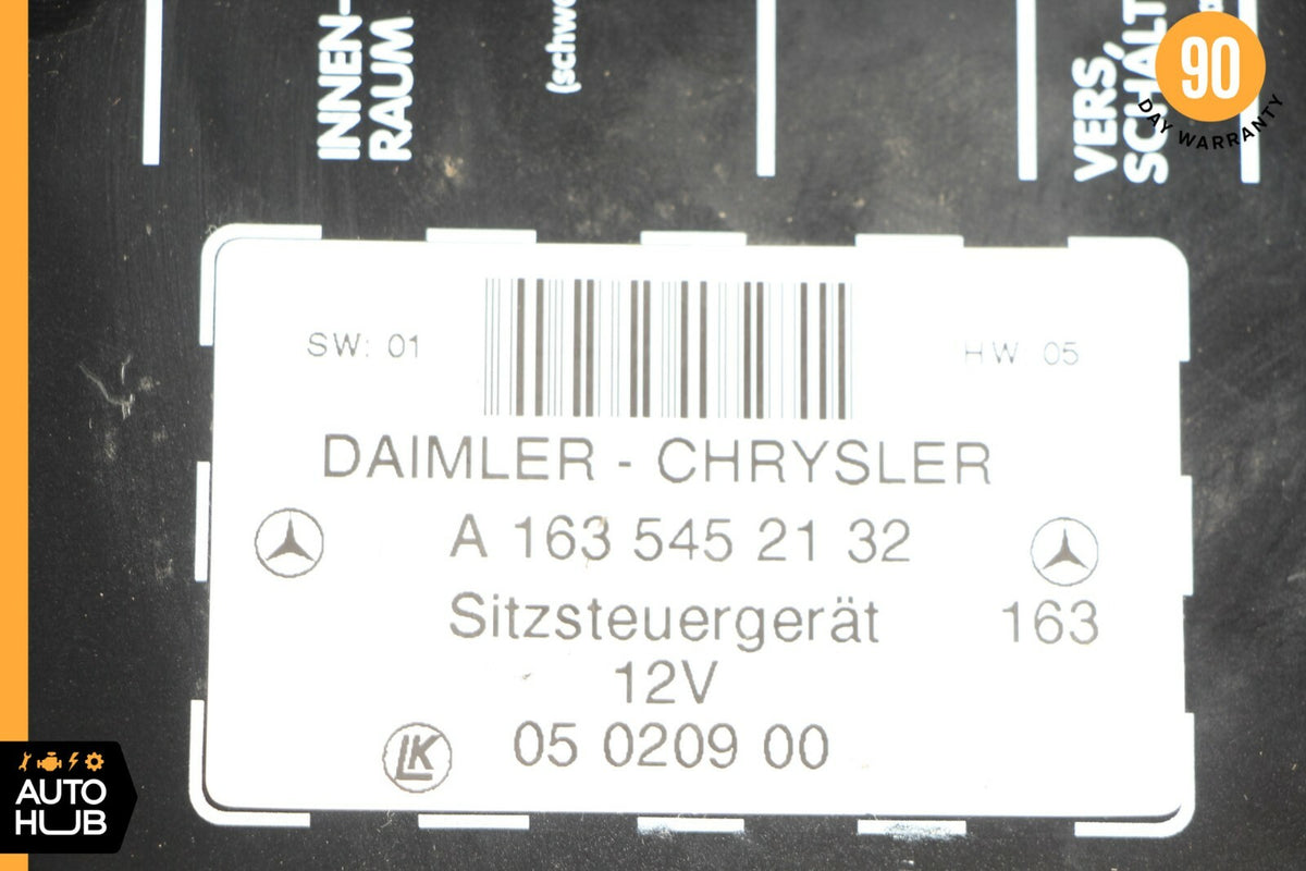 98-05 Mercedes W163 ML320 ML500 Seat Control Module Front Left Or Right OEM - photo 8