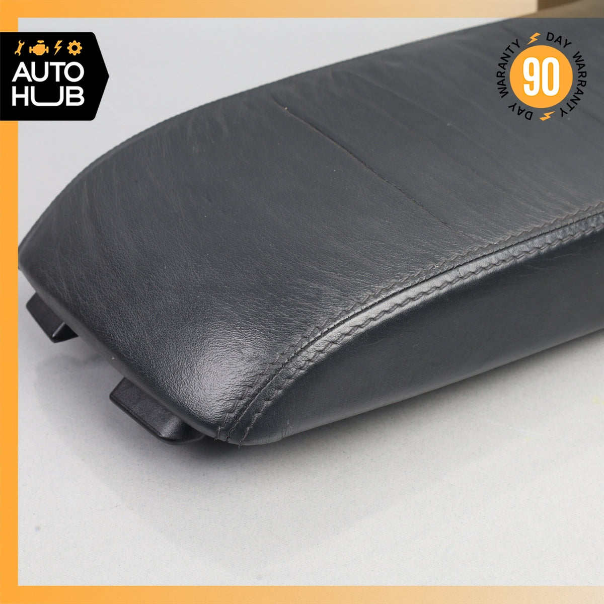 00-02 Mercedes W220 S600 S430 Center Console Armrest Arm Rest Black OEM - photo 3
