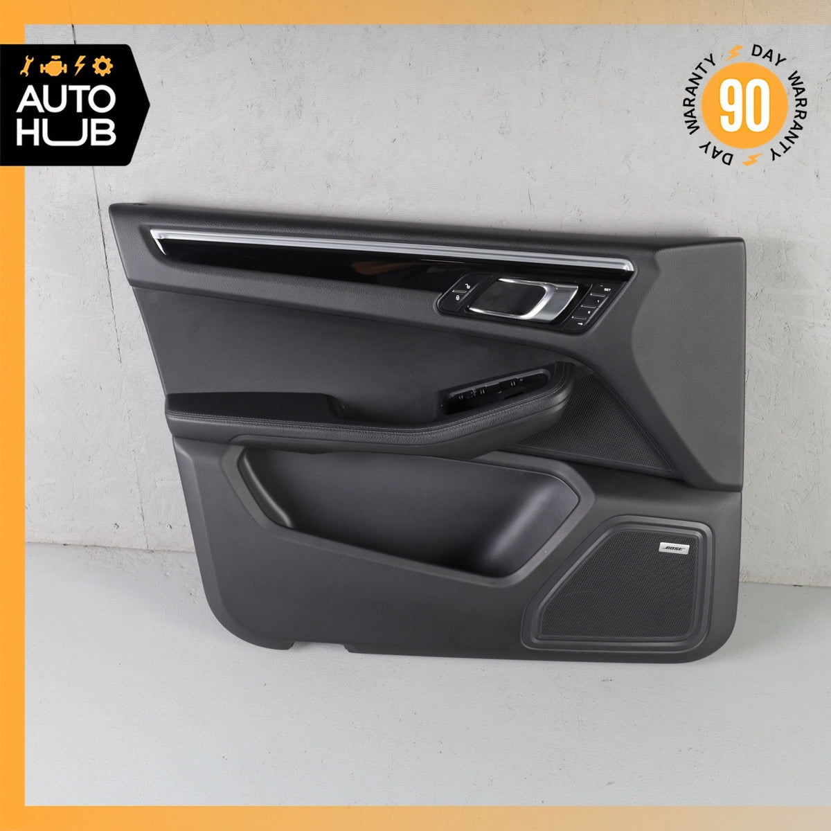 15-24 Porsche Macan 95B Front Left Driver Side Interior Door Panel Black OEM 89k - photo 2