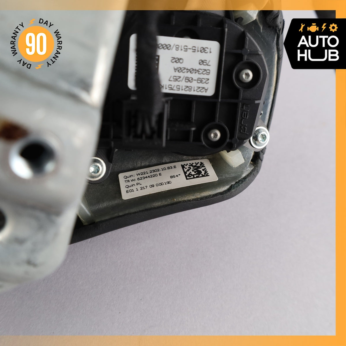 10-14 Mercedes W221 S400 CL550 S550 Steering Wheel Airbag Air Bag Black OEM - photo 12