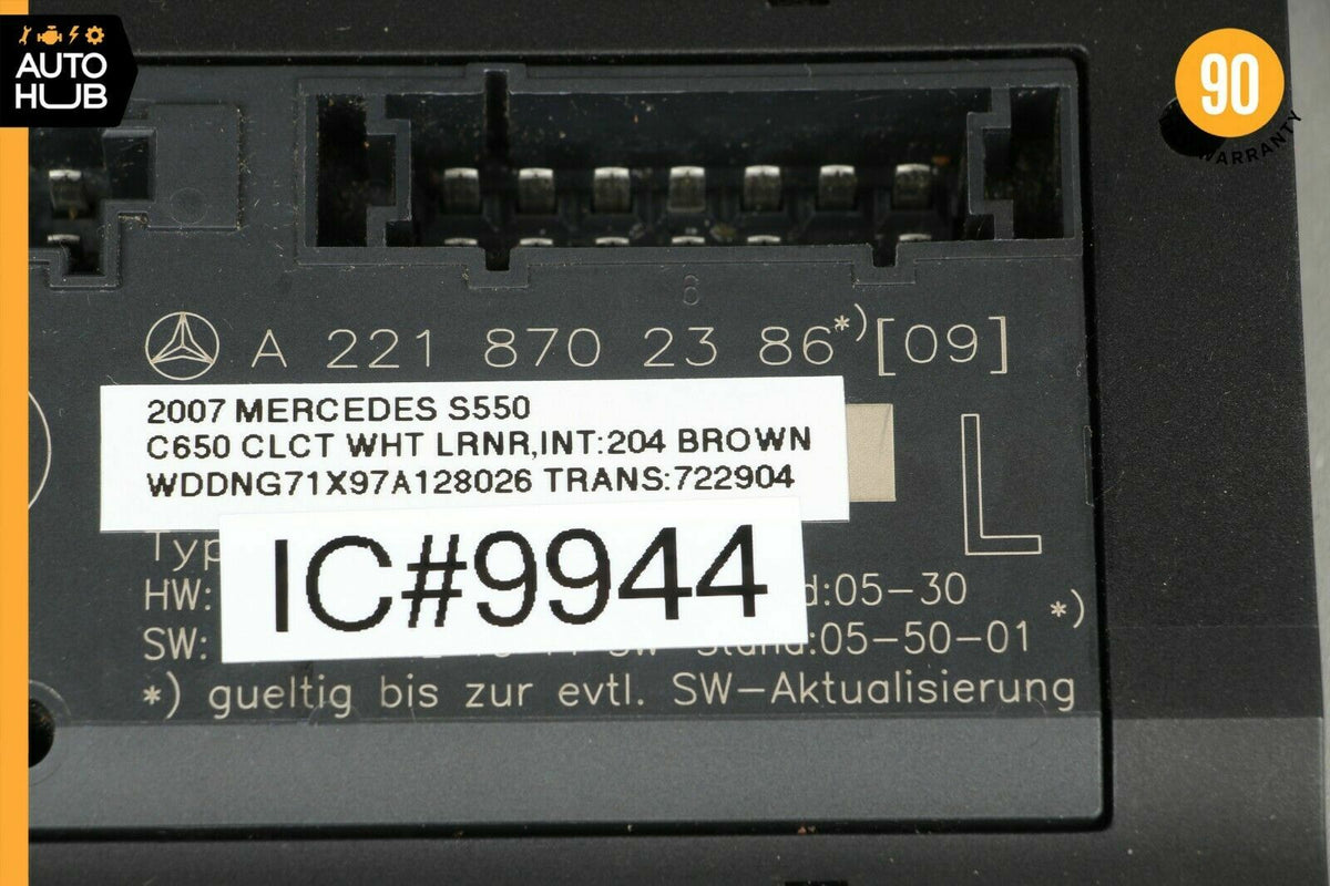 07-13 Mercedes W221 S550 S400 Front Left Driver Side Under Seat Control Unit OEM - photo 8