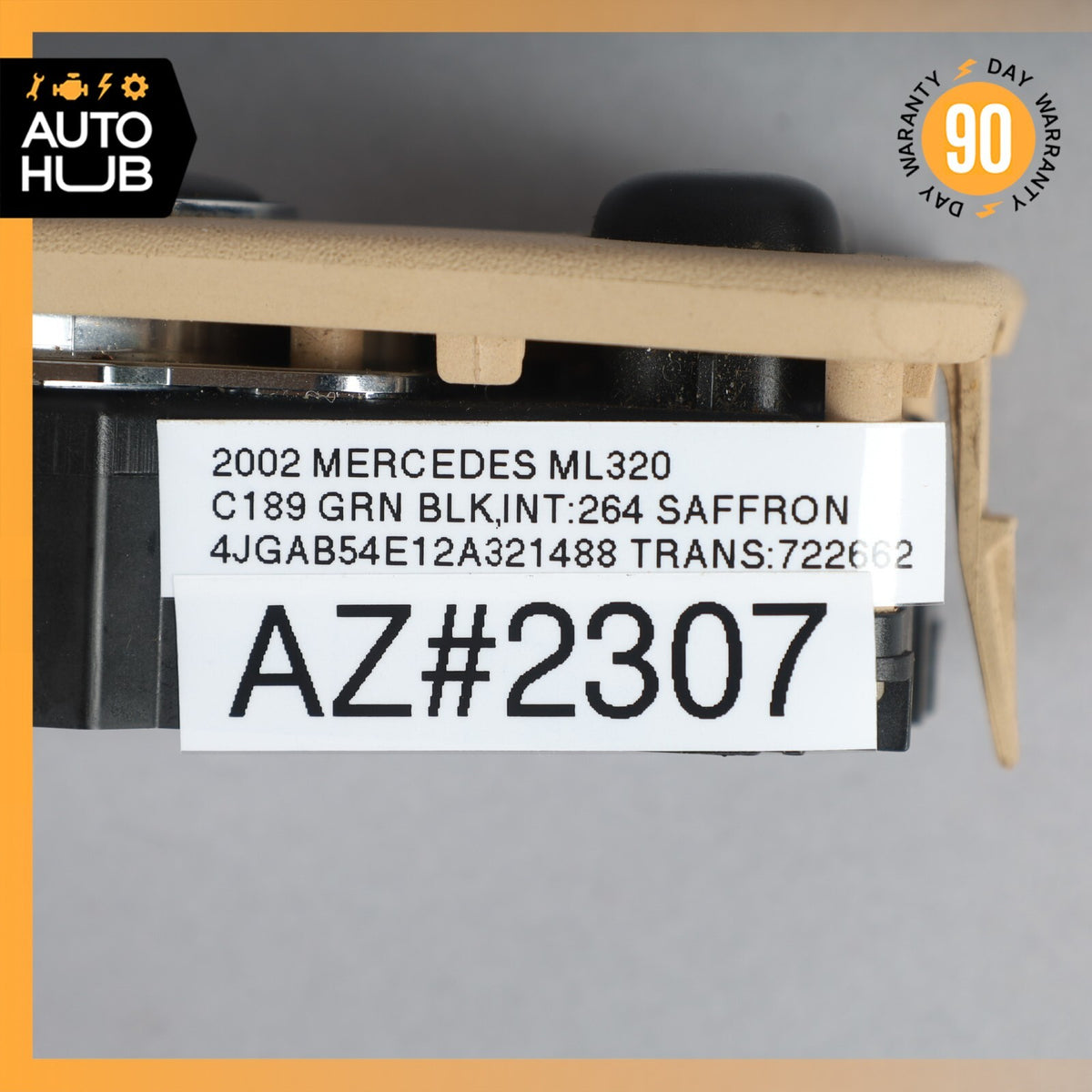 02-05 Mercedes W163 ML320 ML500 Rear Window Switch w/Climate 1638200326 OEM - photo 10