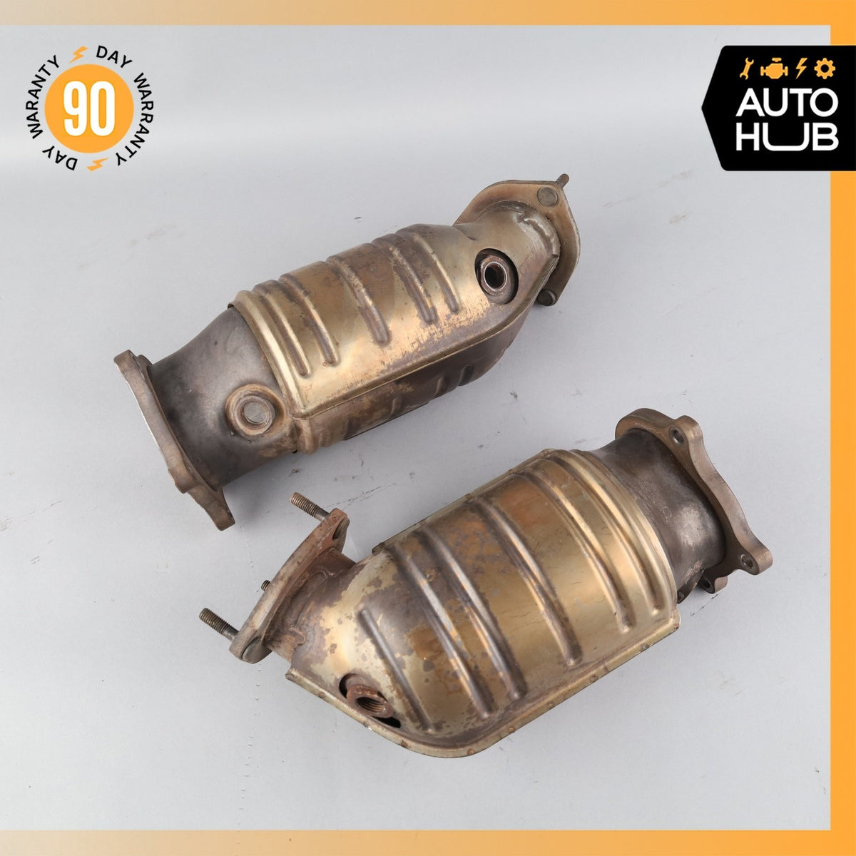 03-06 Bentley Continental GT Flying Spur Exhaust Downpipe Left & Right Set OEM - photo 1
