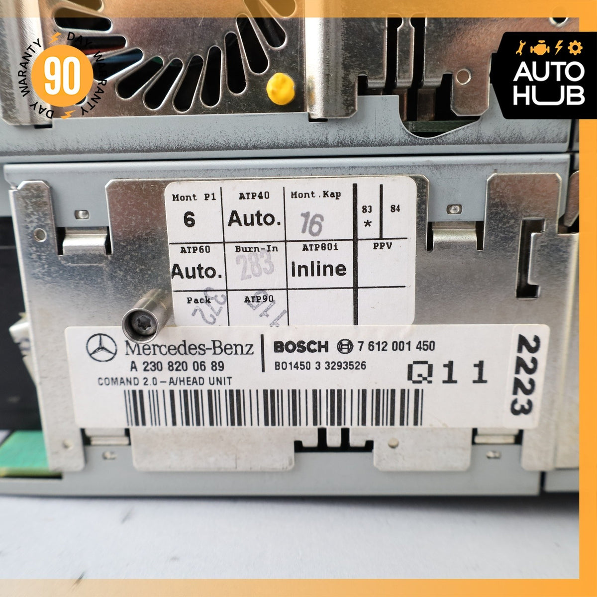 03-04 Mercedes R230 SL500 SL55 AMG Head Unit Radio Command Navigation OEM 83k - photo 11