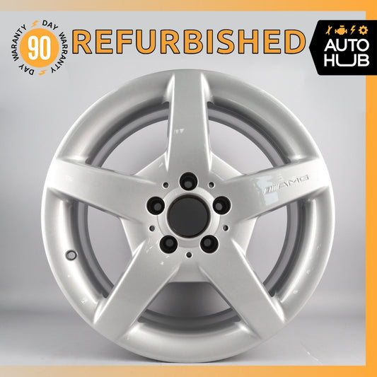 Mercedes W209 CLK500 SLK350 7.5 x 17 17" Front Wheel Rim Silver 1714011402 OEM - photo 1