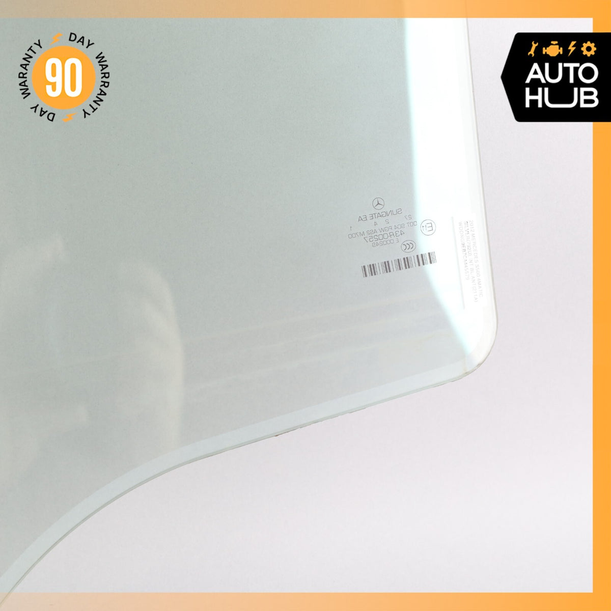 07-13 Mercedes W221 S550 S400 S63 AMG S350 Rear Right Side Door Window Glass OEM - photo 14