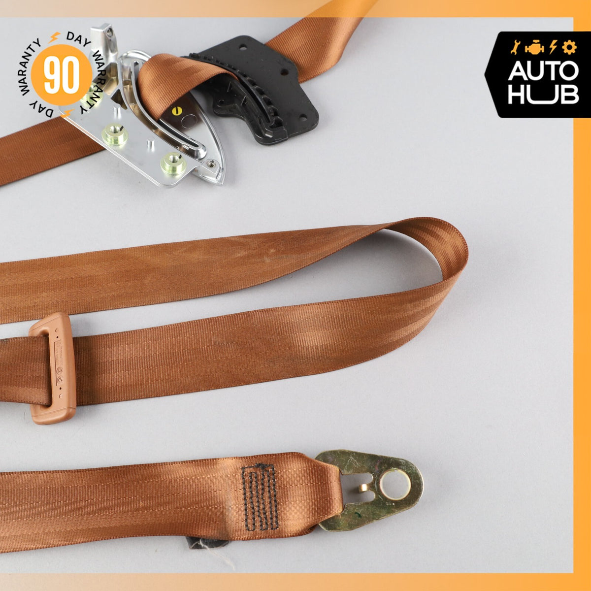 03-06 Bentley Continental GT Front Left Driver Side Seat Belt Brown OEM 53k - photo 14