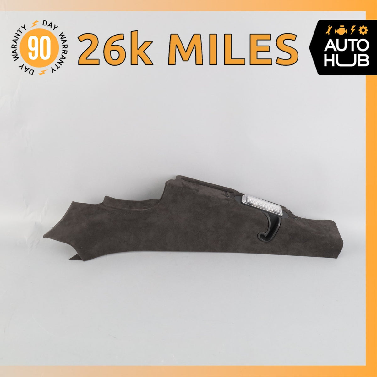 08-17 Aston Martin V8 Vantage Coupe Rear Left Side Lower C Pillar Suede OEM 26k - photo 1