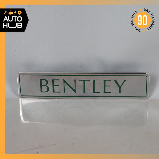Bentley Brooklands Mulsanne Turbo Rear Trunk Lid Door Logo Emblem Badge OEM - photo 1