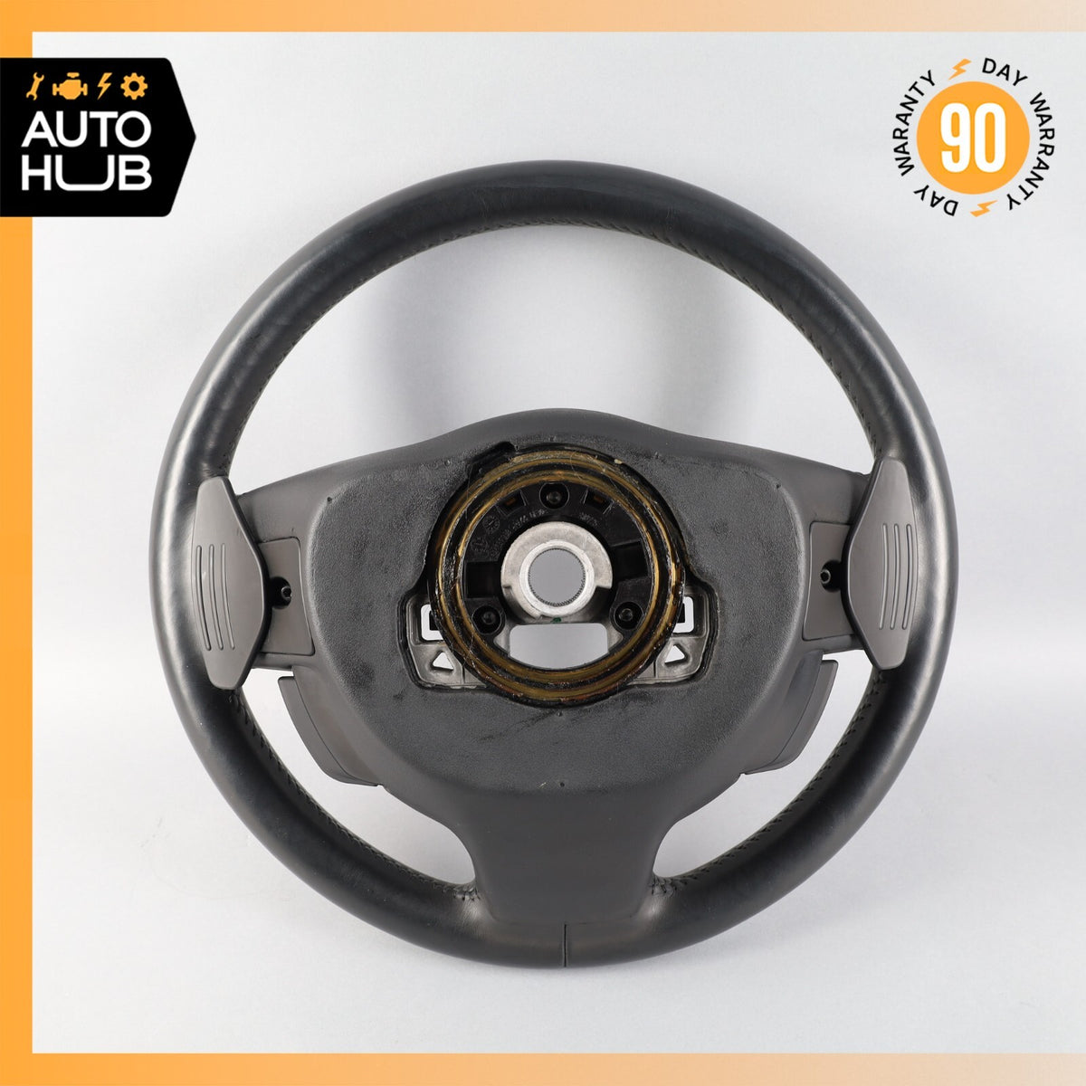 10-19 Jaguar X351 XJ XJL XJR Steering Wheel w/ Paddle Shifters Black OEM - photo 13
